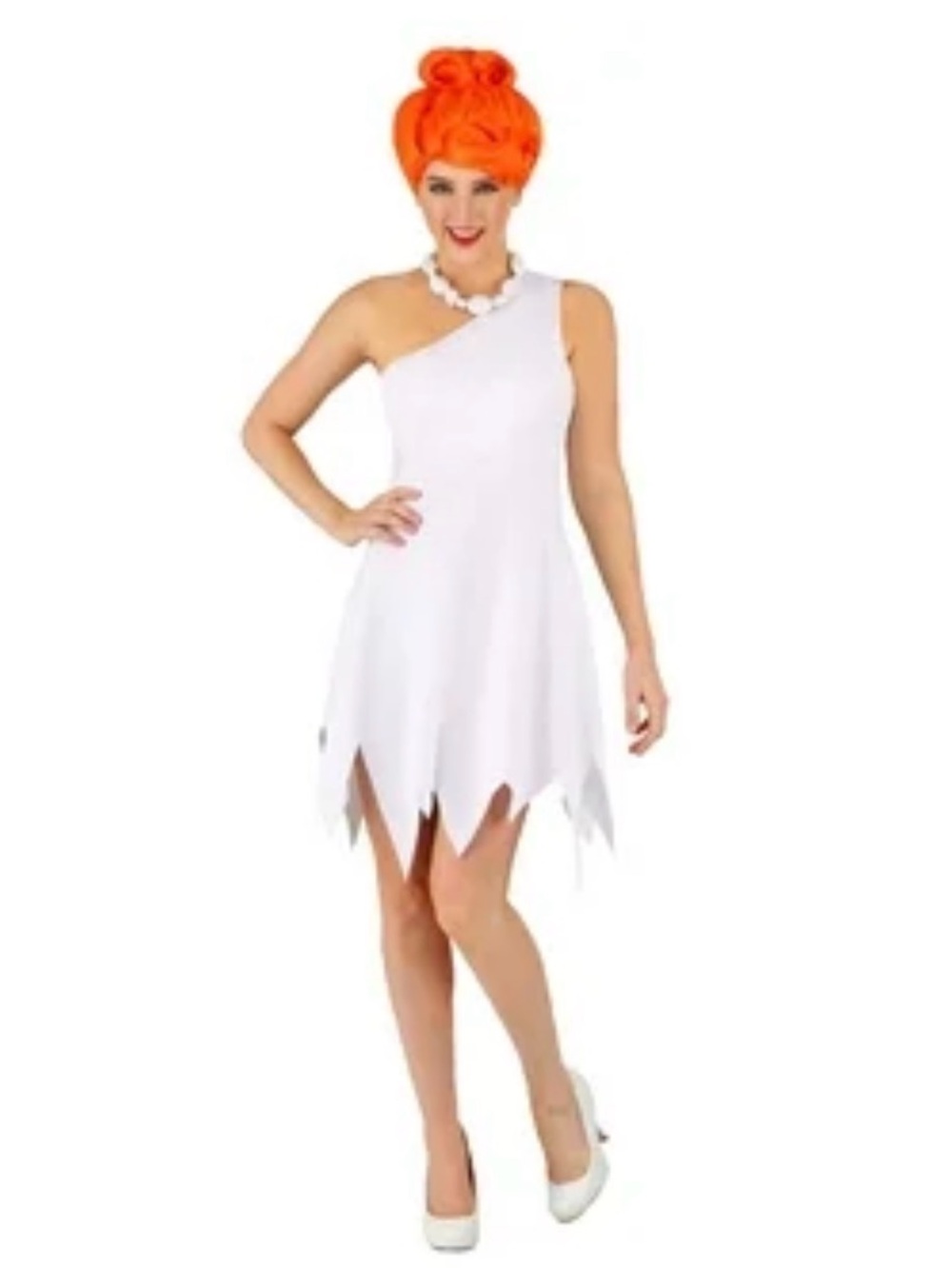 The Flintstones Wilma Flintstone costume set XXL. Includes dress, necklace, wig
